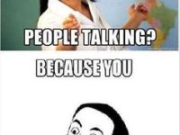 A meme with a teacher asking, "Why do I hear people talking?" and a response, "Because you have ears?"