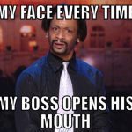 A humorous meme showing a perplexed expression typical in office dynamics.