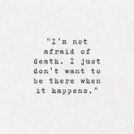 Vintage-style quote about facing life's uncertainties with humor