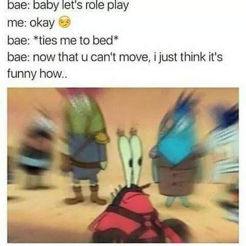 Blurry cartoon character in a funny relationship meme setup
