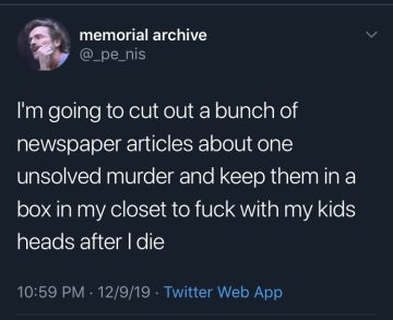 A humorous tweet about leaving clever pranks for kids after passing.