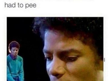 Person realizing they forgot their phone in the bathroom.