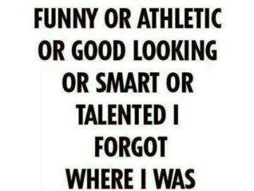 A funny meme about forgetting mid-sentence in a humorous way.