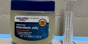 Petroleum jelly with prank voicemail about car warranty