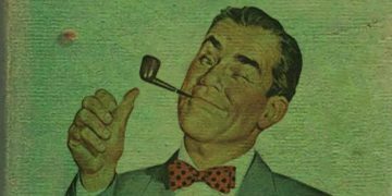 Retro meme with a man holding a pipe and a sarcastic punchline.