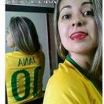 Woman's mirrored jersey creates awkward name fail moment.