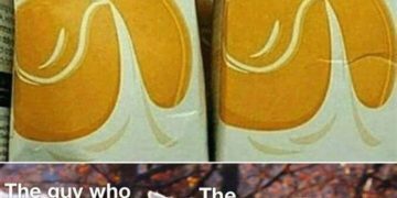 Hilarious milk packaging fail with wolves laughing at the design.