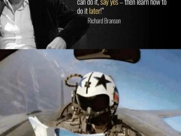 Fighter pilot in cockpit reading "So You Want to Be a Pilot" book.