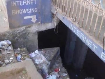 Meme of friends exploring a tunnel labeled as browsing history.