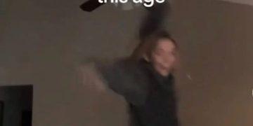 Person jumping with text about not expecting to reach this age.