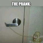 Door handle prank with grenade: "It's just a prank, bro!"