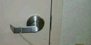 Door handle prank with grenade: "It's just a prank, bro!"