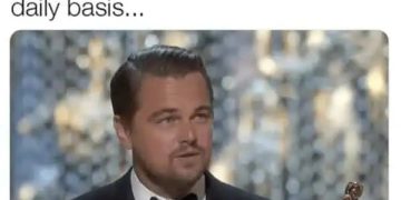 Man holding award with caption about deserving an award for sarcasm.