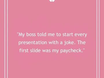 Funny text meme about presenting a paycheck as a joke.