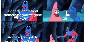 Meme showing a humorous interaction with a teacher using reverse logic.