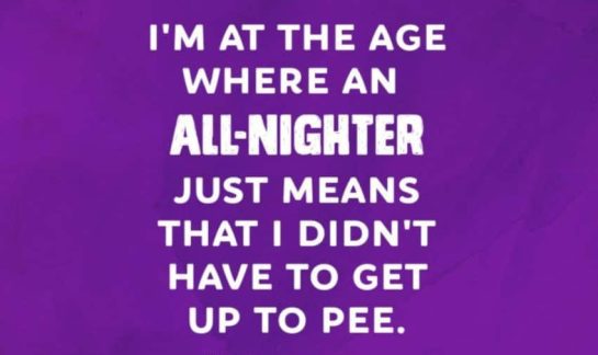 Funny adulting meme about what all-nighters mean now.