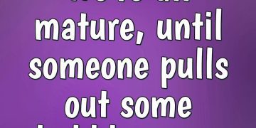 Funny meme about how bubble wrap brings out immaturity.