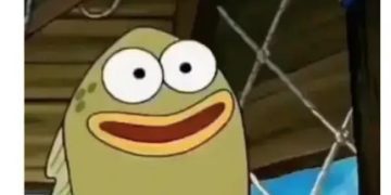 A cartoon character smiling cluelessly with text about not hearing.