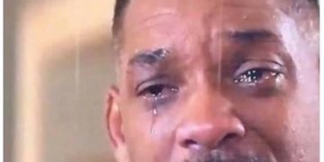 Man with tears in eyes due to daylight savings effect