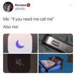 Meme showing Do Not Disturb settings and sleeping person