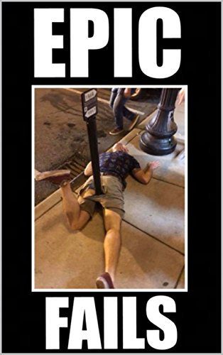 Person humorously lying under a street pole, epic fail moment.