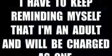 Meme about being an adult and facing consequences