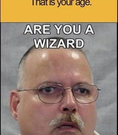 Meme of a man confused by a simple math trick about age.