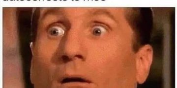 Shocked man's face after autocorrect changes "noo" to "moo."