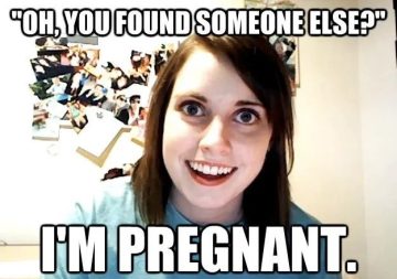 Overly Attached Girlfriend meme with intense expression and text.