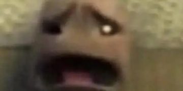 Funny meme of a shocked face reacting to a calf cramp in bed.