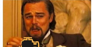 Image of a man with check engine light after planning to treat himself.