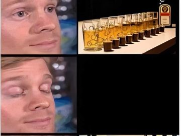 Meme of drinking leading to unexpected consequences and jail.