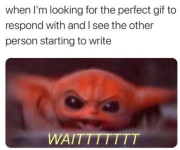 Meme of panicked baby character over "WAITTTTTTT" text.