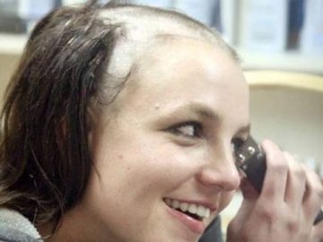 Meme comparing stress levels to 2007 Britney haircut moment.