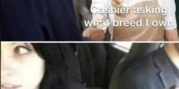Customer buying leash with funny misunderstanding about owning a breed