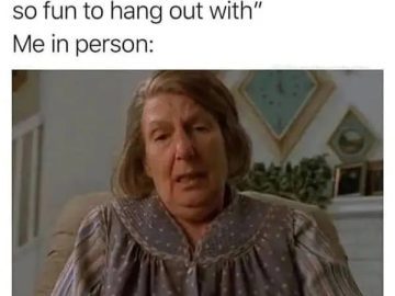 Person looking bored, wishing the lord would take them now.