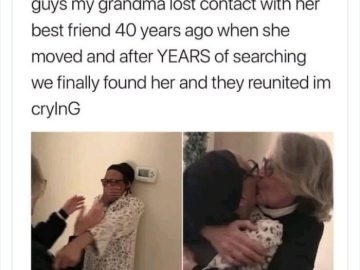 Grandma reunited with her best friend after 40 years apart.