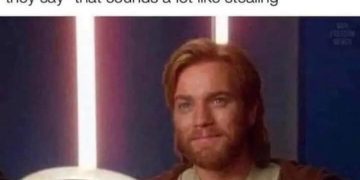 Meme of a kid's reaction to taxes sounding like stealing.