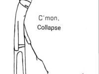 Stick figure poking housing market graph with text C'mon, Collapse