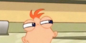 Cartoon character with annoyed expression about early morning chatter