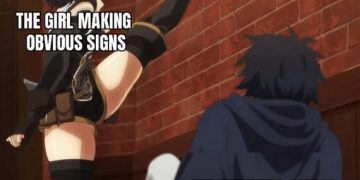 Anime character missing obvious flirtatious signals.