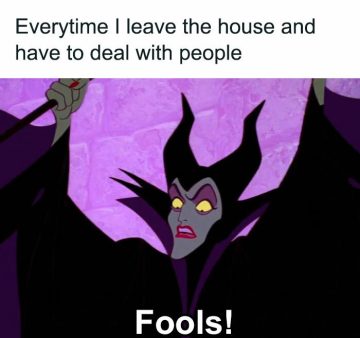 Cartoon character exclaims "Fools" while expressing frustration.