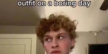 Person realizing they wasted a great outfit on a dull day.