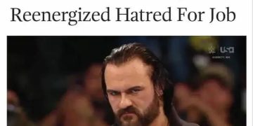 Man looks annoyed returning to work after vacation.