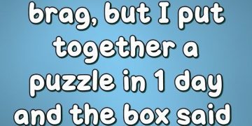 Humorous meme about solving a puzzle in one day instead of years