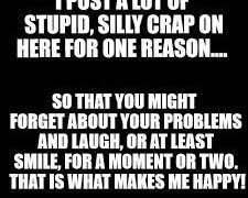 A meme encouraging laughter and forgetting problems.