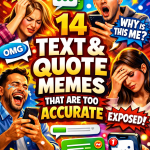 Bold meme-style thumbnail showing exaggerated reactions to text messages and quotes with large headline text
