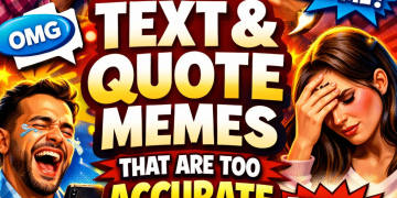 Bold meme-style thumbnail showing exaggerated reactions to text messages and quotes with large headline text