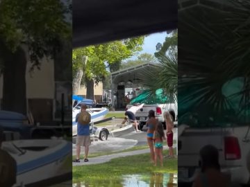 Thumbnail for Vacation Started With Instant Regret on the Water showing a funny travel mishap with boat chaos and a water fail