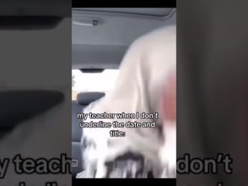 Thumbnail for When the Teacher Overreacts to One Tiny Mistake showing a funny school moment about forgetting to underline the date